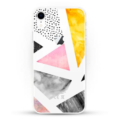 фото Силиконовый чехол мраморные треугольники на apple iphone xr andy & paul