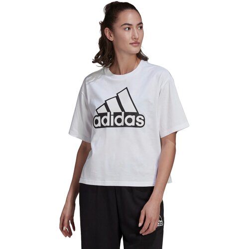 Футболка adidas, размер 2XS, белый