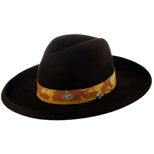 фото Шляпа ковбойская bailey, шерсть, утепленная, размер 55, коричневый