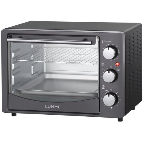 LUMME LU-1708 серый жемчуг Мини-печь 23 литра гриль 349700₽