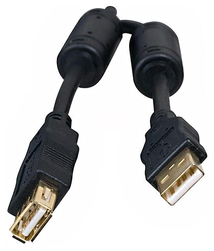 Удлинитель 5bites USB - USB (UC5011-050A), 5 м, черный