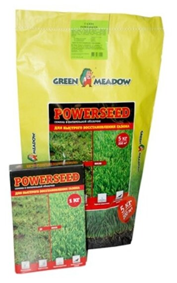 Семена газонной травы зеленый ковер "Powerseed" 1 кг