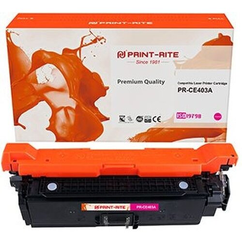 Картридж лазерный Print-Rite TFH599MPU1J PR-CE403A CE403A пурпурный (6000стр.) для HP CLJ M551 series