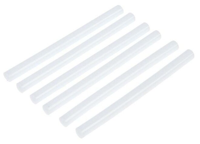 Клеевые стержни тундра 7 х 100 мм белые 6 шт.