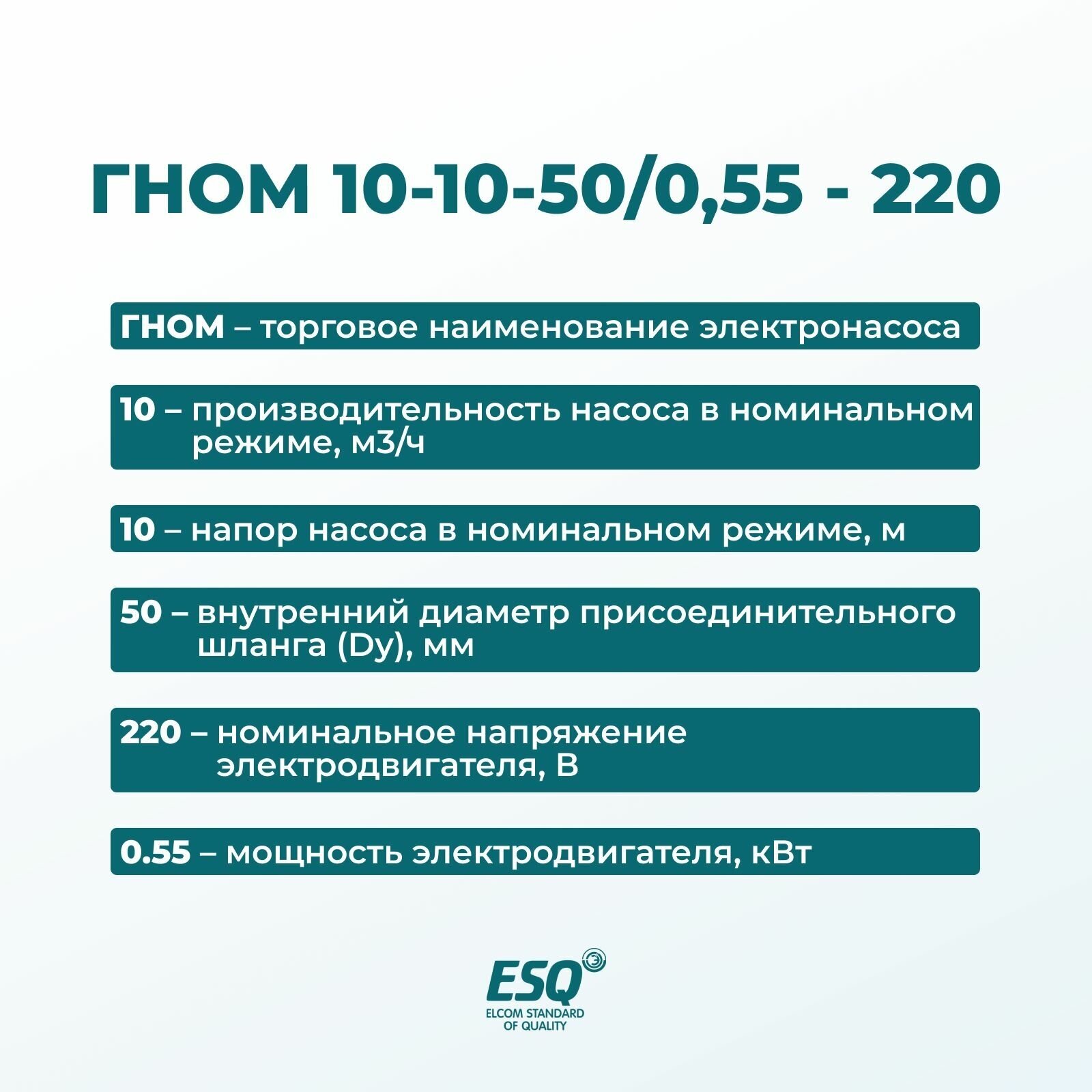 Насос дренажный погружной гном 10-10-50/0.55-220 - фотография № 3