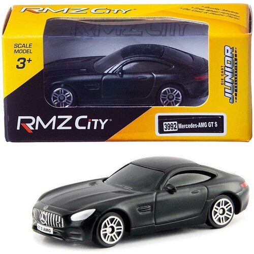 Машинка металлическая Uni-Fortune RMZ City 1:64 Mercedes-Benz GT S AMG 2018 легковой автомобиль rmz city mercedes benz gt s amg 2018 344992s 1 64 9 см голубой