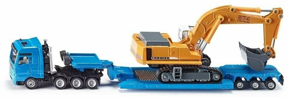 Модель тягача MAN TG-A с экскаватором Liebherr Siku, 1:87, 1847