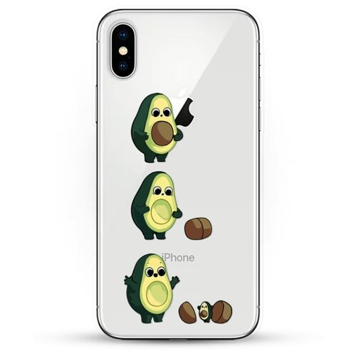 фото Силиконовый чехол авокадо из авокадо на apple iphone xs andy & paul