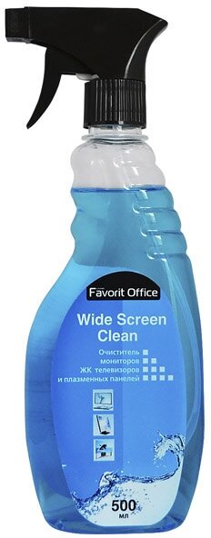 Спрей-очиститель favorit office f188334 wide screen clean д/экранов 500мл