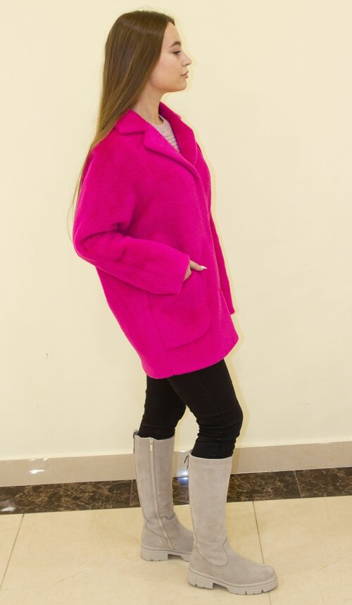 Пальто , размер 42, розовый