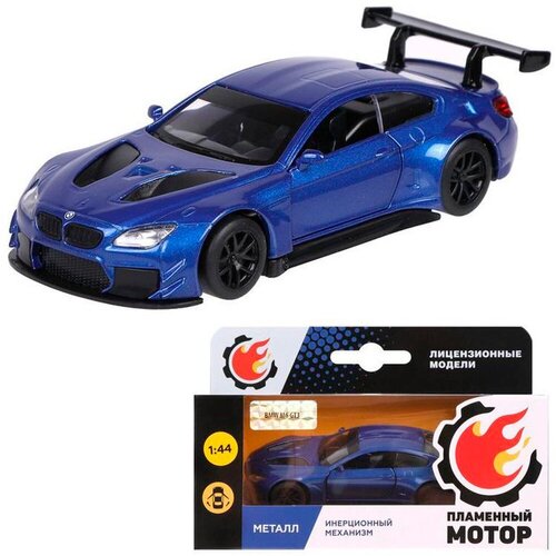 Модель 1:44 BMW M6 GT3 синий 870861 Пламенный мотор машины пламенный мотор машина bmw z4 gt3 10 см