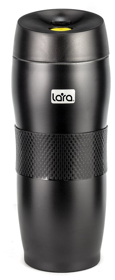 Термокружка LARA LR04-23 Black, 0,45л, двойные стенки - фотография № 1