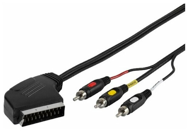 Кабель Vivanco SCART 3xRCA 2.0м (47017)