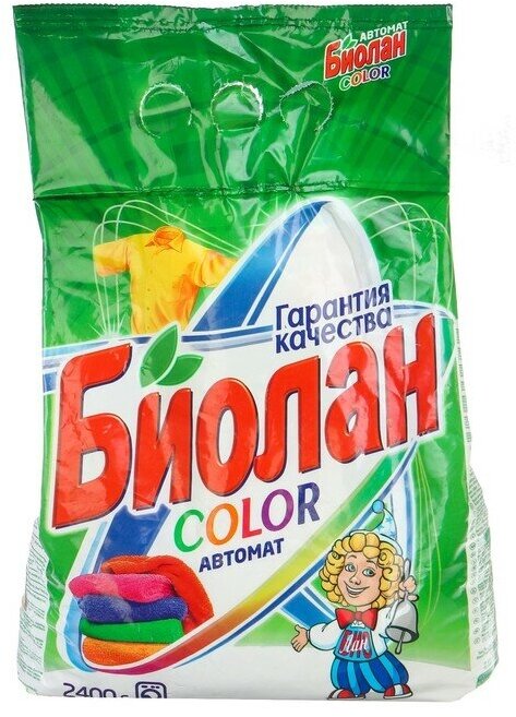 БИОЛАН Стиральный порошок "Биолан" Color, автомат, 2.4 кг