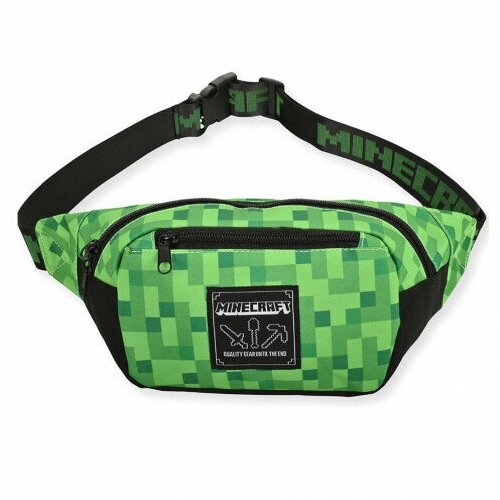 фото Сумка поясная jinx повседневная, полиэстер, зеленый