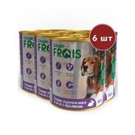 FRAIS HOLISTIC DOG консервы для собак мясные кусочки С кроликом В желе, 850 ГР, упаковка 6 ШТ - изображение