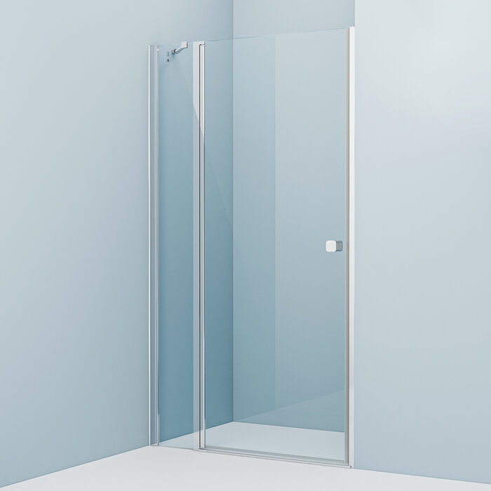 Фото товара на маркетплейсе yandex Душевая дверь распашная, глянцевый ал. проф., 110х195, Ray, IDDIS, RAY6CP1i69