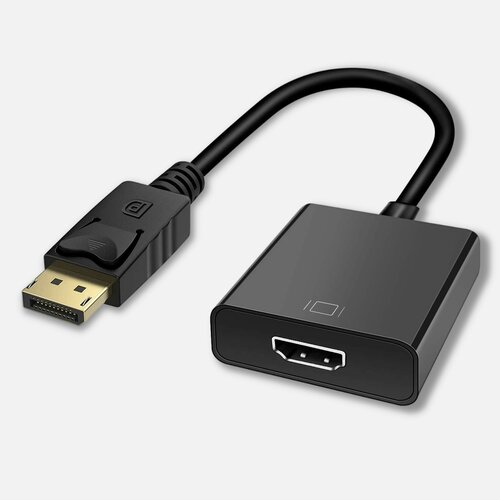 Переходник Mini DisplayPort Thunderbolt на HDMI / Адаптер конвертер Mini DP на HDTV для компьютеров PC и ноутбуков, телевизоров и мониторов