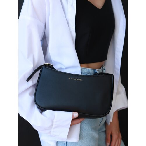 фото Сумка ramaduelle повседневная, искусственная кожа, черный