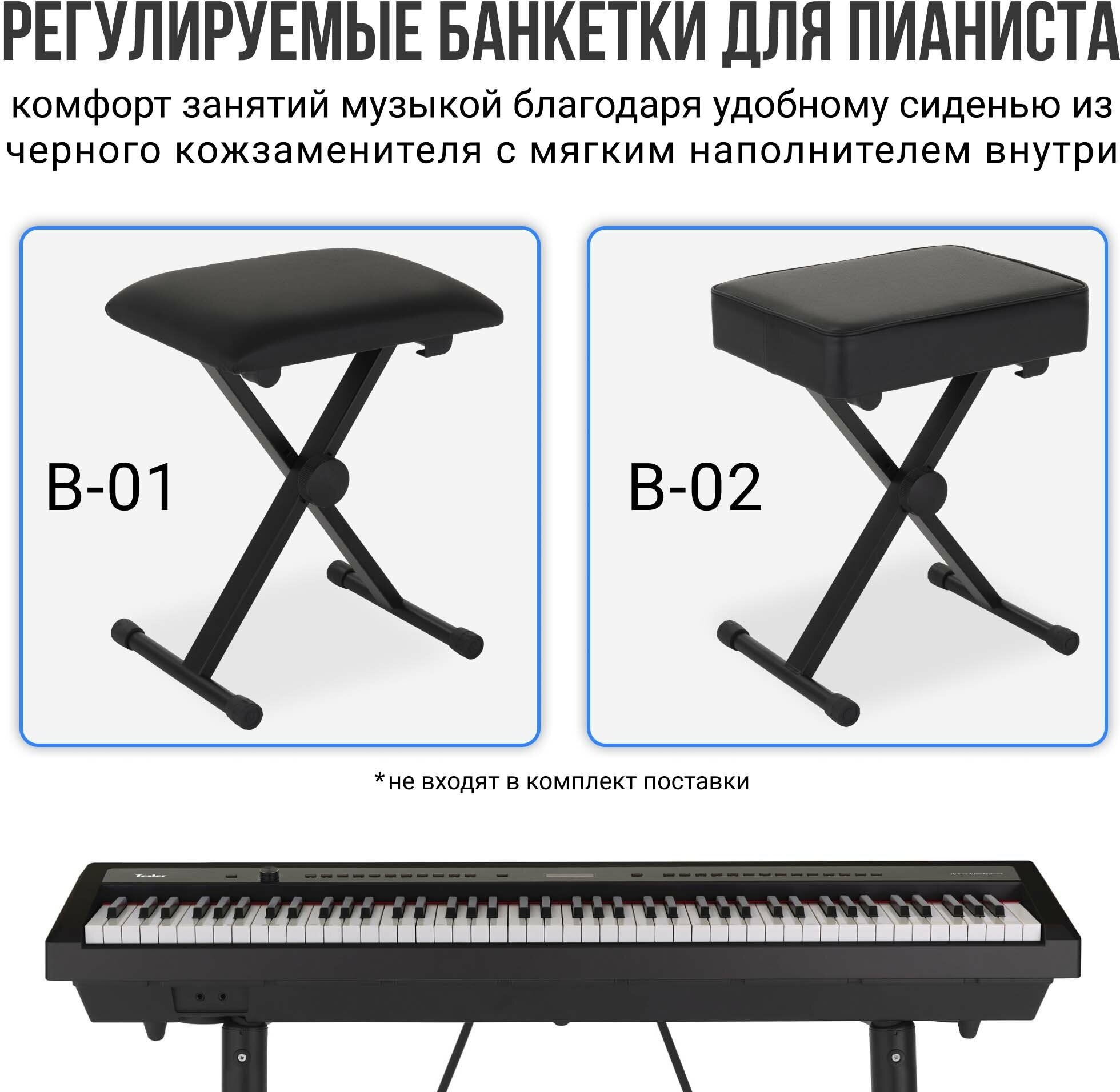 Цифровое пианино TESLER STZ-8800 BLACK