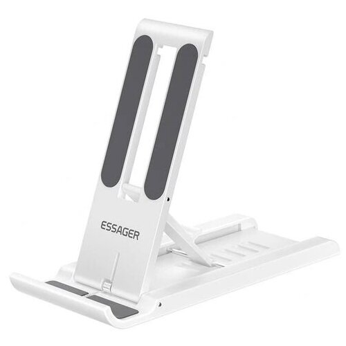 Портативная подставка для телефона и планшета настольная, складная Essager White