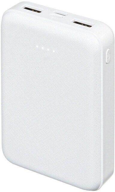 Внешний аккумулятор (Power Bank) Buro T4-10000 10000mAh 2A 2xUSB white (T4-10000-WT)