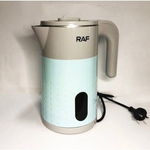 Чайник электрический RAF R-7894 2 Л нержавеющая сталь с индикатором работы голубой 200000₽