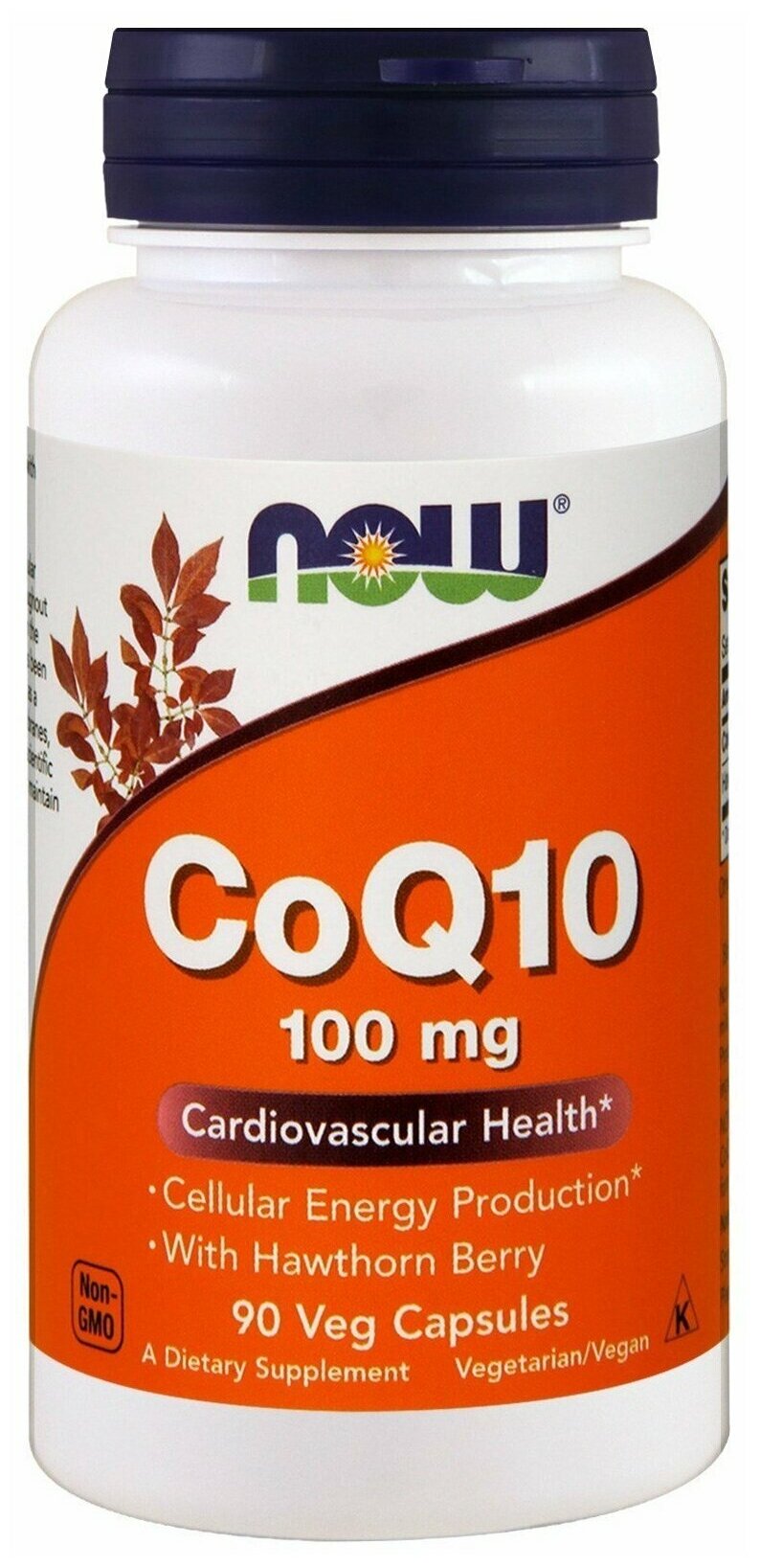 Now Foods Коэнзим Q10 100 мг с боярышником 90 капсул