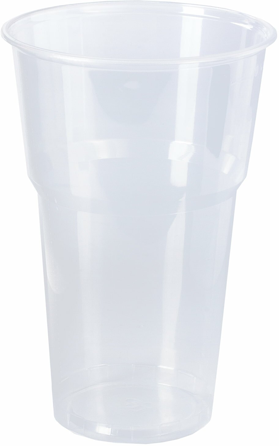 Одноразовые стаканы Лайма 500 мл, 20 шт, пластиковые "Бюджет" прозрачные, холодное, горячее (600939)