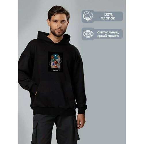 фото Худи hypnotica, размер xs, черный