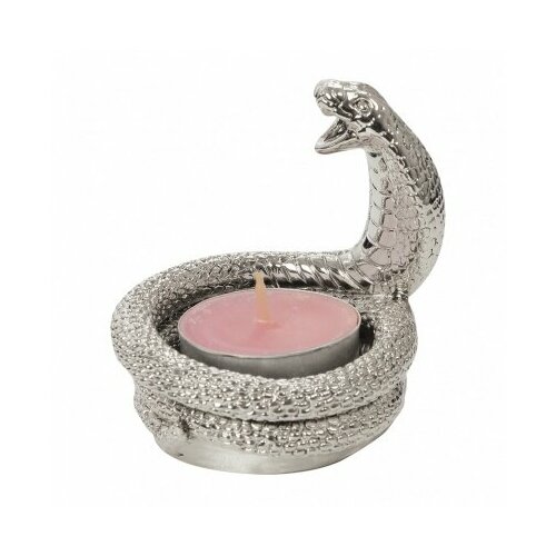 Подсвечник металлический Змея кобра - символ 2025 года подсвечник для чайной свечи 3000₽