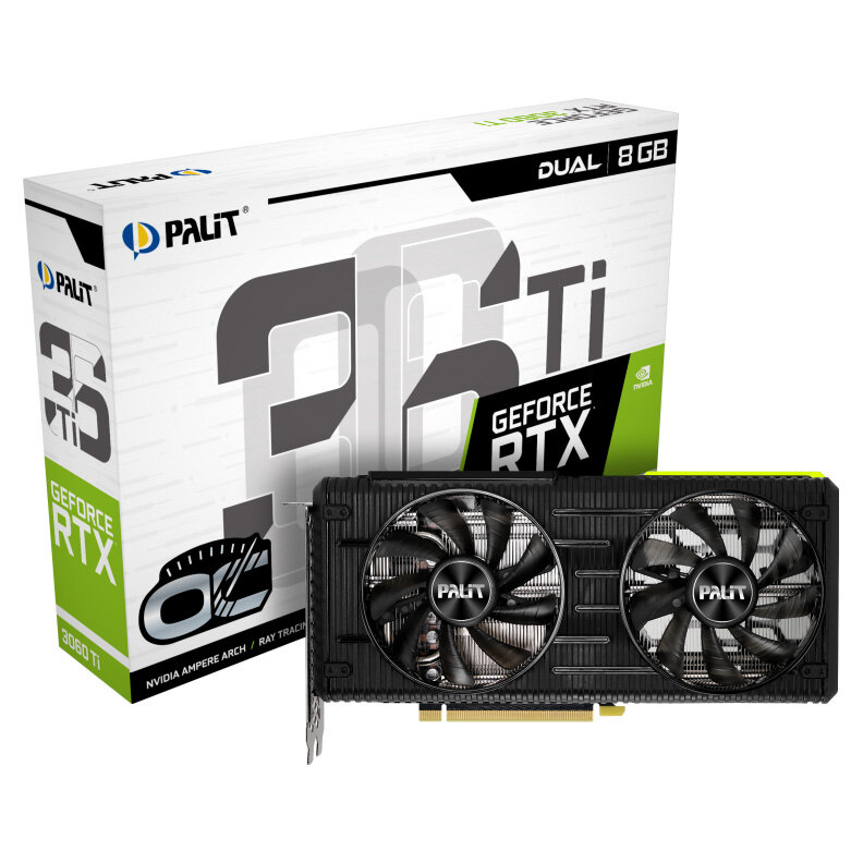 Видеокарта Palit GeForce RTX 3060Ti Dual OC 8G LHR V1 1695MHz PCI-E 4.0 8192MB 14 Gbps 256 bit HDMI DPx3 NE6306TS19P2-190AD V1 - фотография № 12