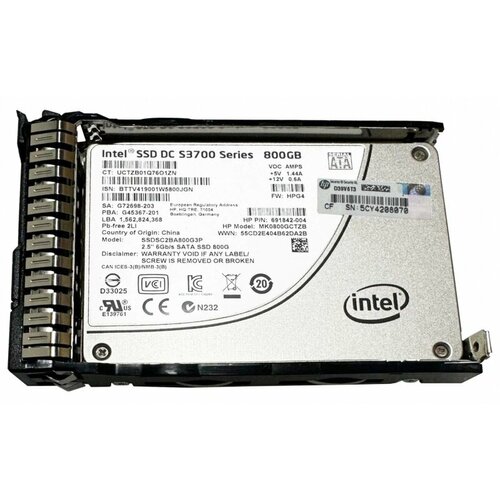 Жесткий диск HP 718139-001 800Gb SATAIII 2,5 SSD