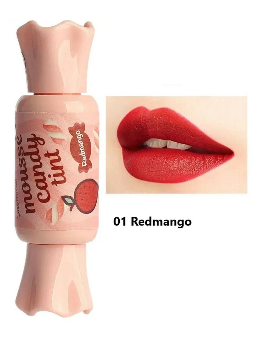 Тинт-мусс для губ The Saem Конфетка Saemmul Mousse Candy Tint №01 Redmango Mousse 8g