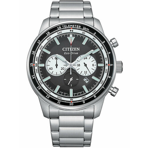 фото Наручные часы citizen eco-drive, черный, серебряный