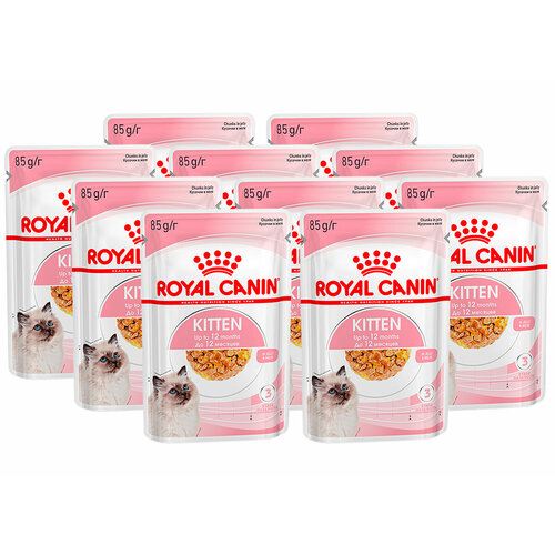 ROYAL CANIN KITTEN для котят в желе пауч 85 гр 85 гр х 10 шт