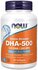 Биологически активная добавка NOW "DHA-500", рыбий жир в капсулах