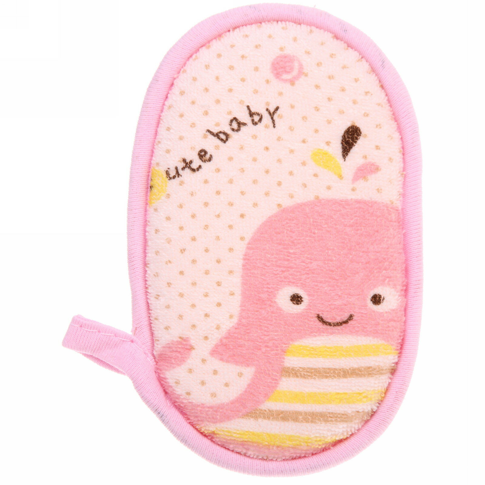 Губка детская Happy Baby для тела махровая "Кит Гарри" 13х8,5 см, Zip пакет