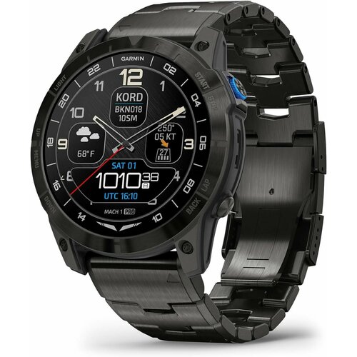 Умные часы Garmin D2 MACH 1 Pro Aviator Smartwatch with Vented Titanium Bracelet 216999₽