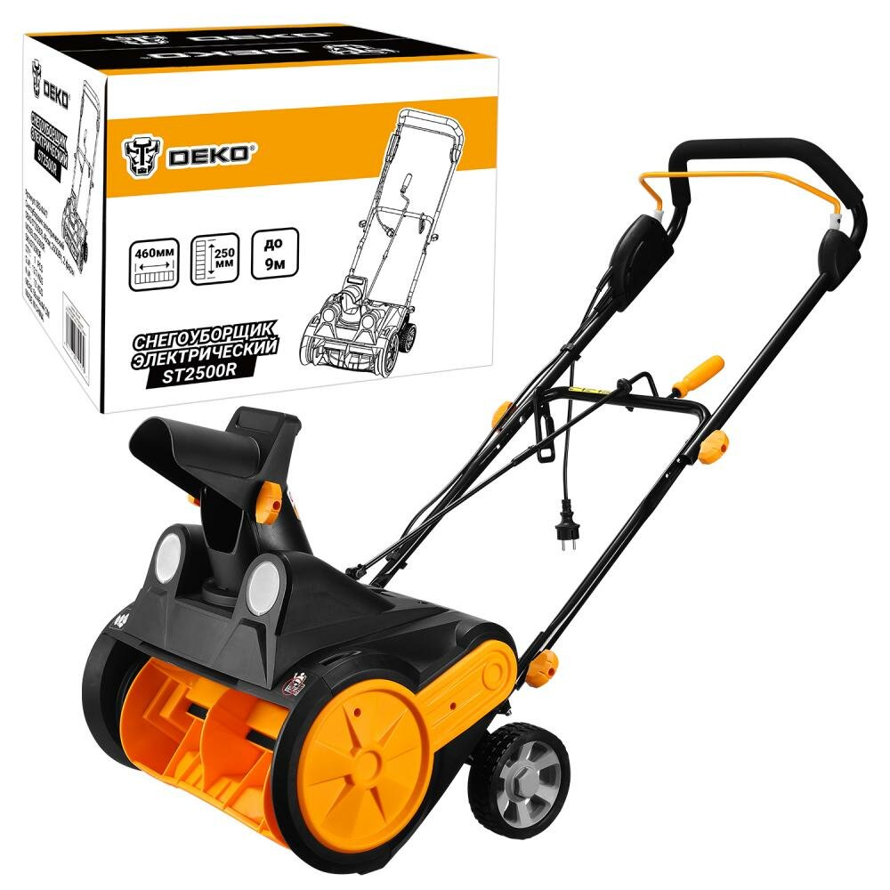 Снегоуборщик электрический DEKO ST2500R 46см 2500Вт 2 фары 083-4447