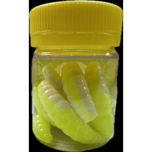 Приманка Cool Place Maggot Floating stretch 4см, цвет бело-желтый