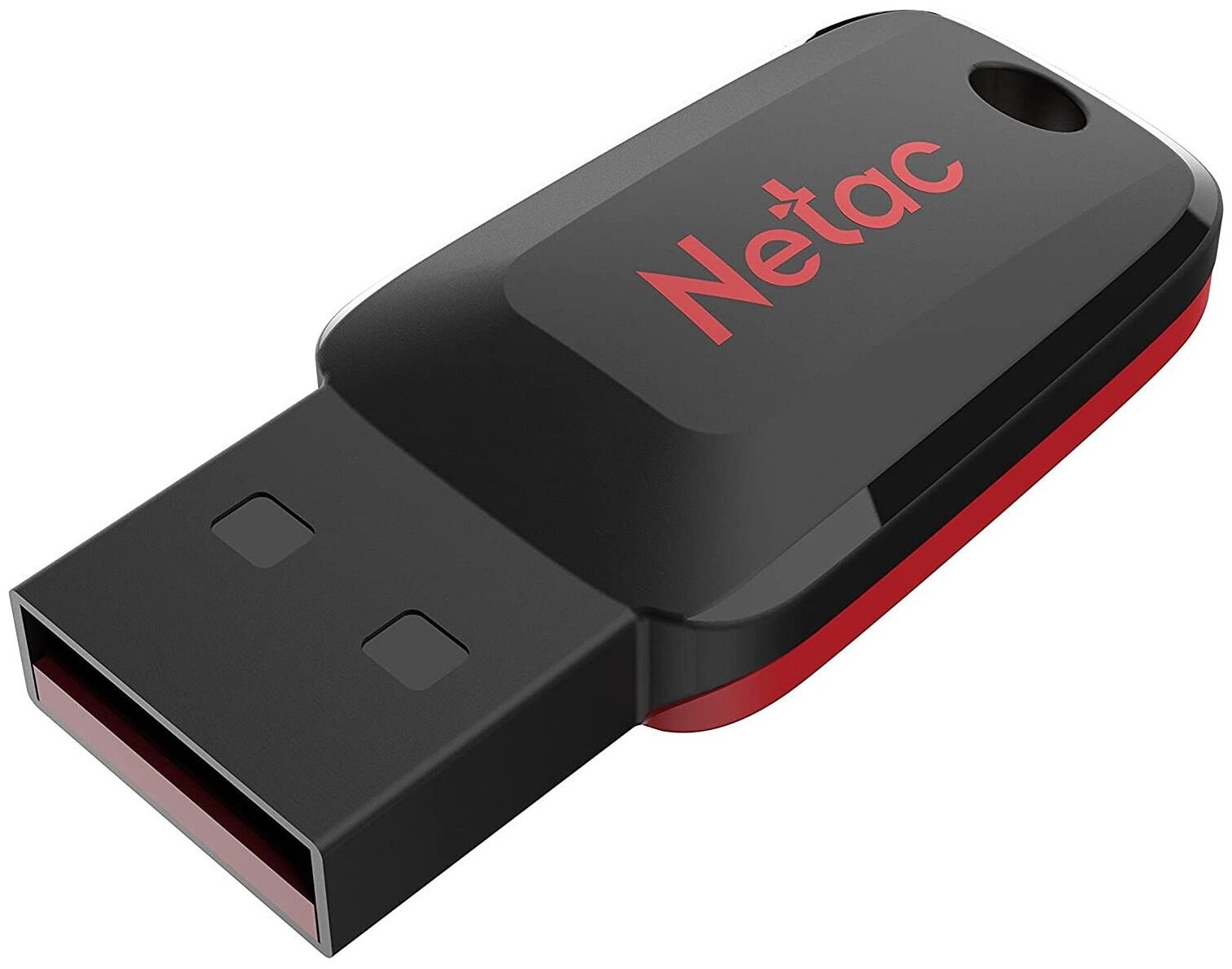 Флеш Диск Netac 64Gb U197 NT03U197N-064G-20BK USB2.0 черный/красный