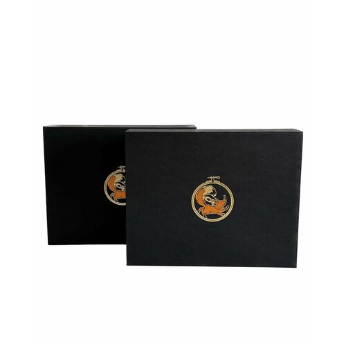 Коробки для хранения вещей с крышкой, 30*24*6 см, Плотный картон, футляр для мелочей, 2 штуки