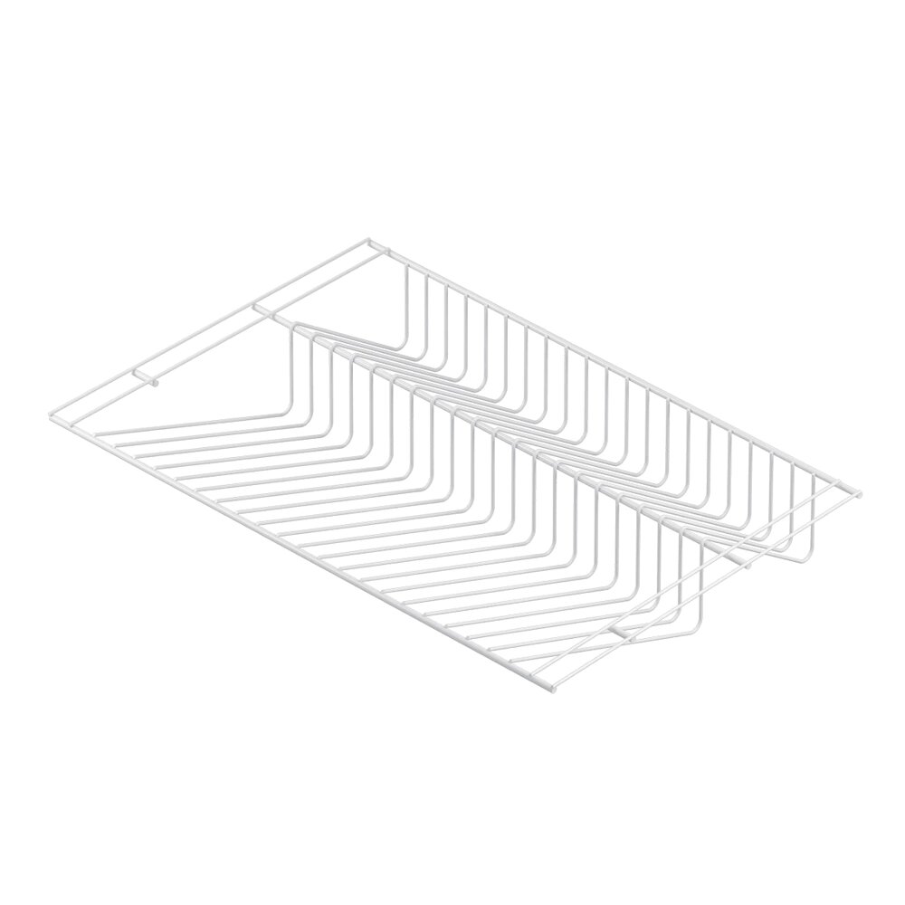Полка металлическая Larvij для обуви двухъярусная 603х404х93 мм белая