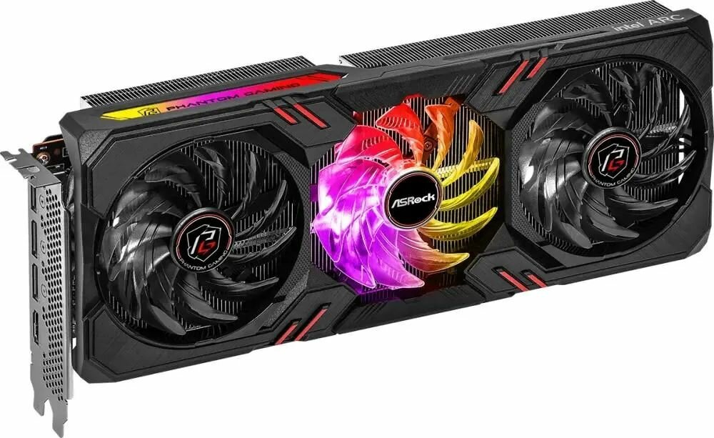 Видеокарта ASRock Intel Arc A770 Phantom Gaming 16GB OC 256-bit GDDR6 HDMI DPx3 3FAN RTL — фото 1