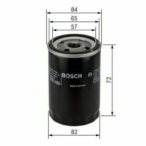 Фильтр масляный Bosch 0 986 452 035 для Nissan Micra (1982-1992)