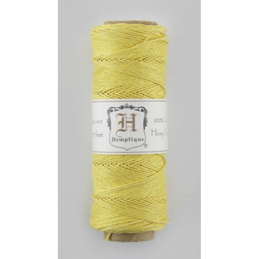 Шнур из пеньки HEMPTIQUE на катушках #10 - 0,5 мм, 62,5 м, 25 г 62,5 м желтый * #10 - 0,5 мм HEMPTIQUE HS10CO-YEL25