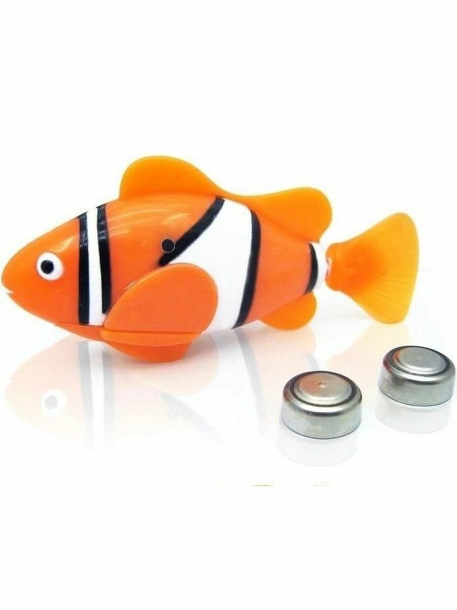 Интерактивная игрушка "Роборыбка Клоун", плавает в воде, для аквариума — фото 1