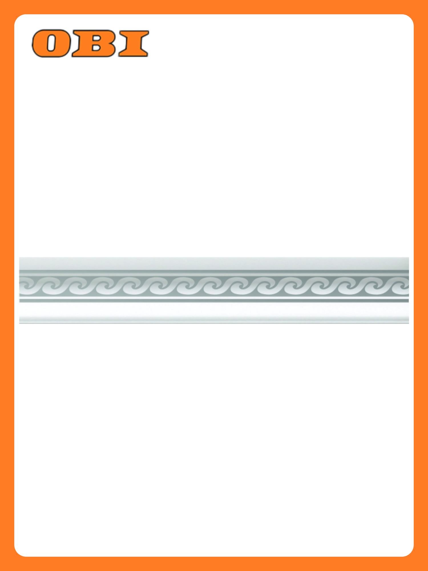 Плинтус потолочный SOLID С15/40 Волна 200х38х38 см бело-серебряный