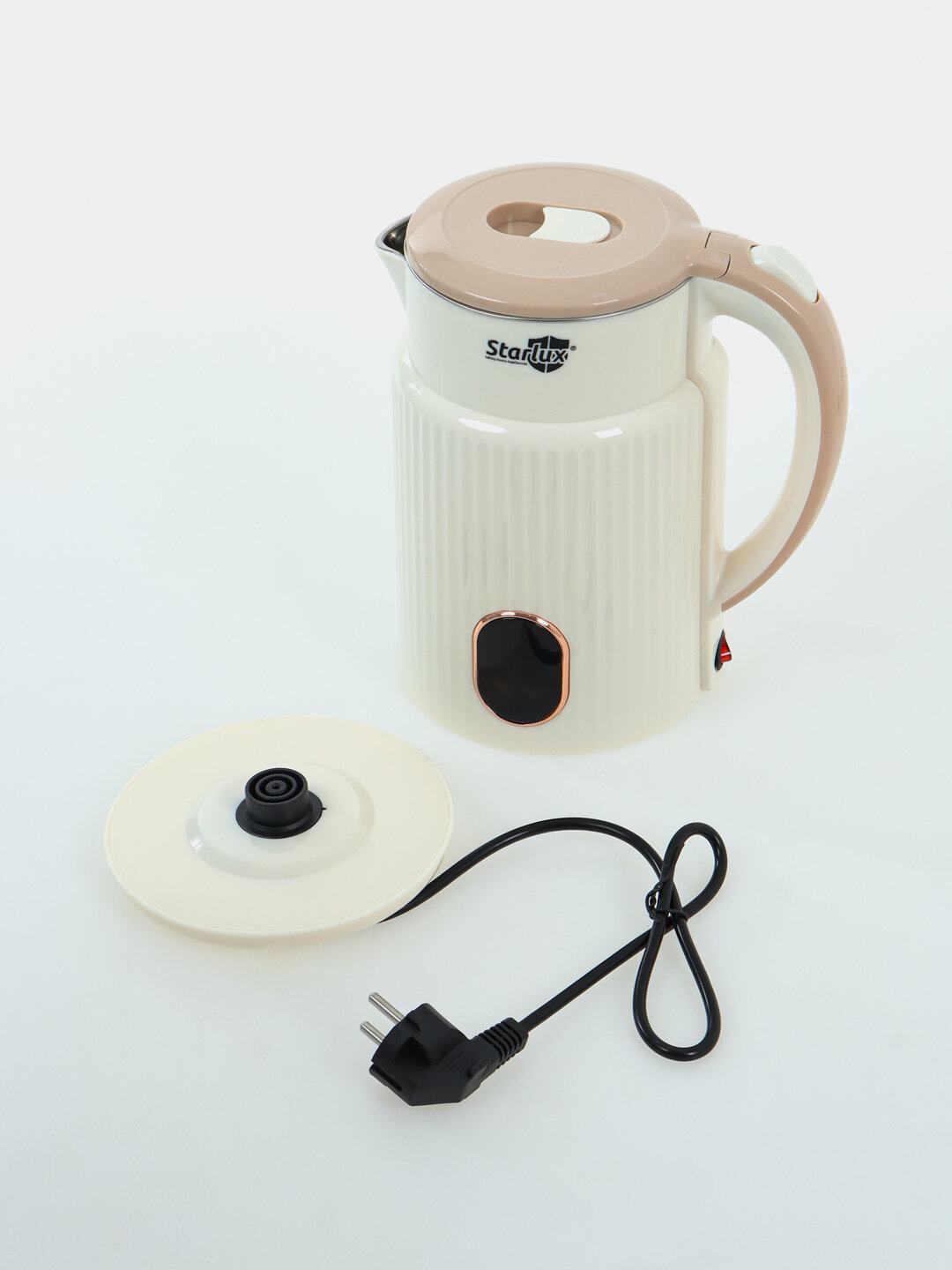 Электрический чайник Starlux, 2-2,5 л - Бежевый — фото 1